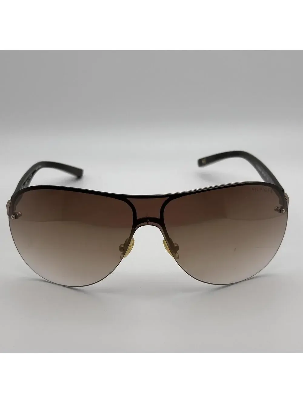 Tommy Hilfiger Sunglasses Brown Gradient Lens Black Frame
